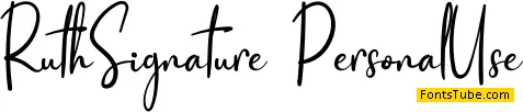 Ruth Signature Font