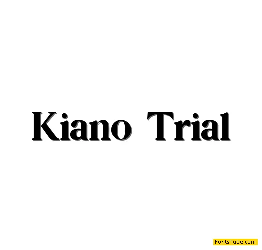 Kiano Trial Font