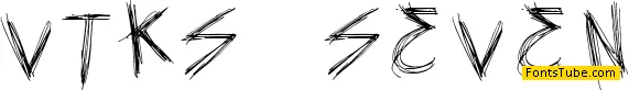 vtks seven Font