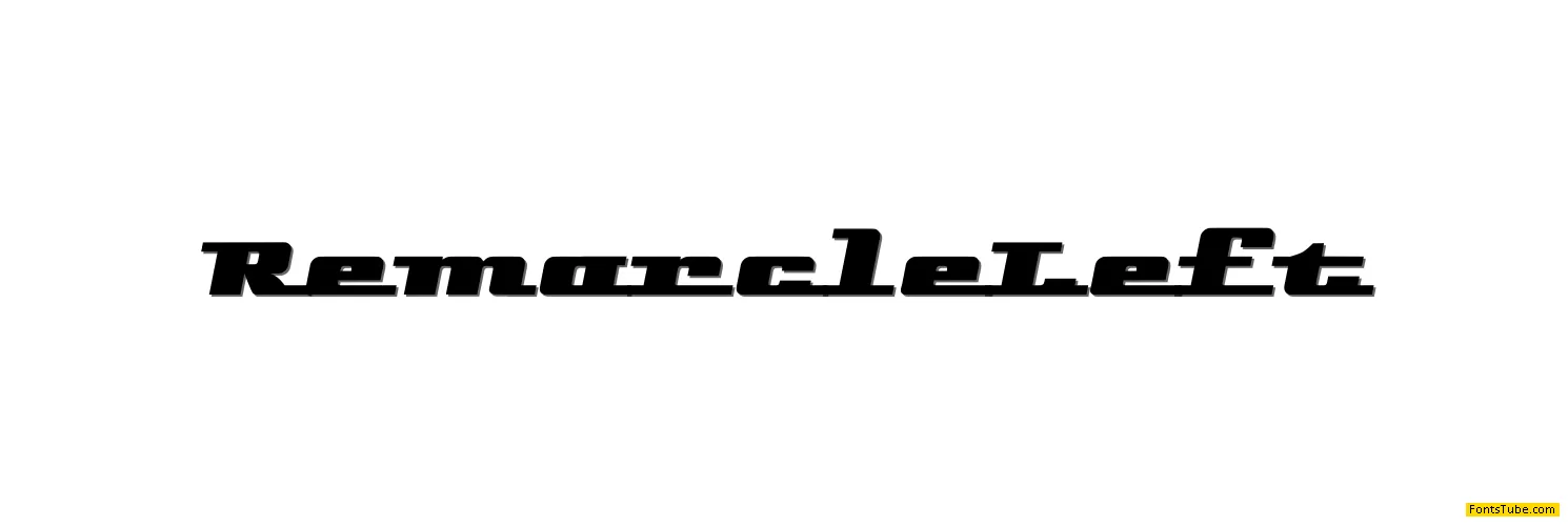 Remarcle Font Family