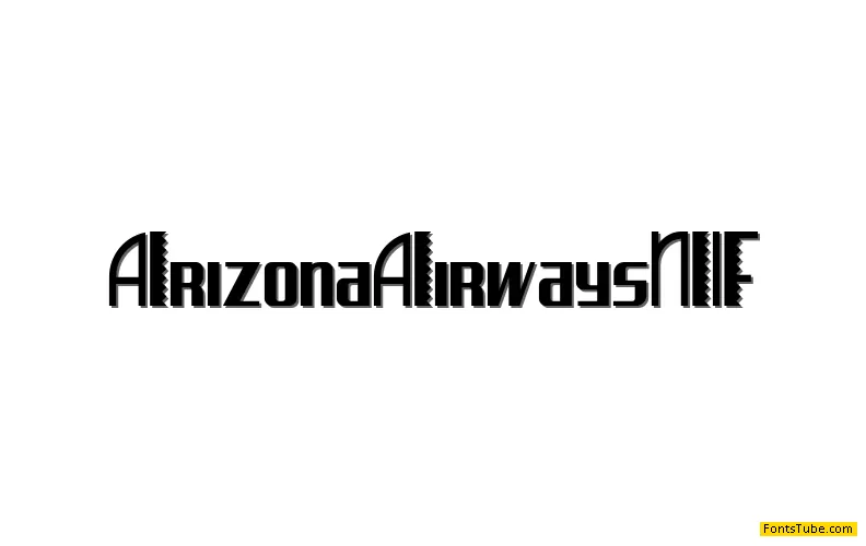 Arizona Airways NF Font