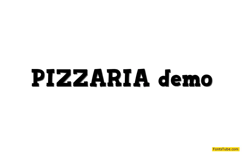 PIZZARIA demo Font
