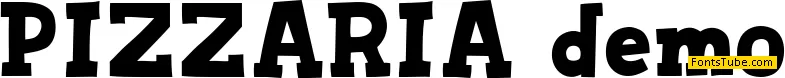 PIZZARIA demo Font