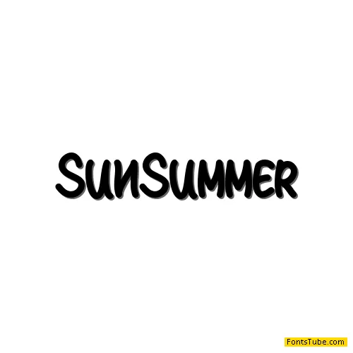 Sun Summer - Personal Use Font