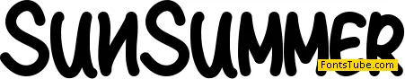 Sun Summer - Personal Use Font