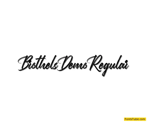 Brothels Demo Font