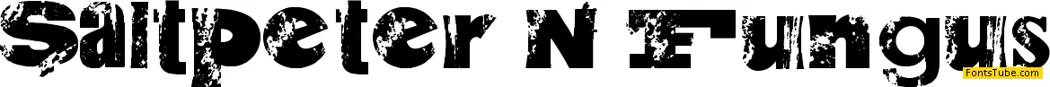 Saltpeter N Fungus Font