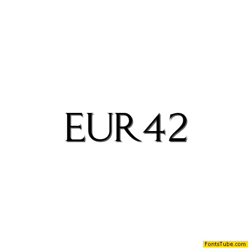 EUR42 Font