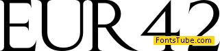 EUR42 Font