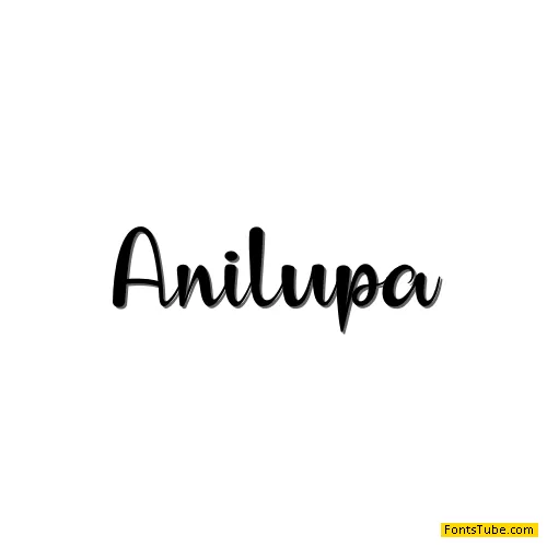 Anilupa Font