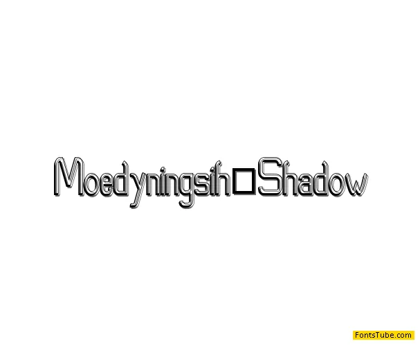 Moedyningsih_Shadow Font