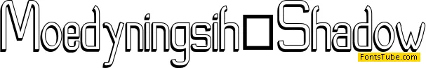 Moedyningsih_Shadow Font