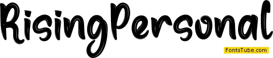Rising Personal Font
