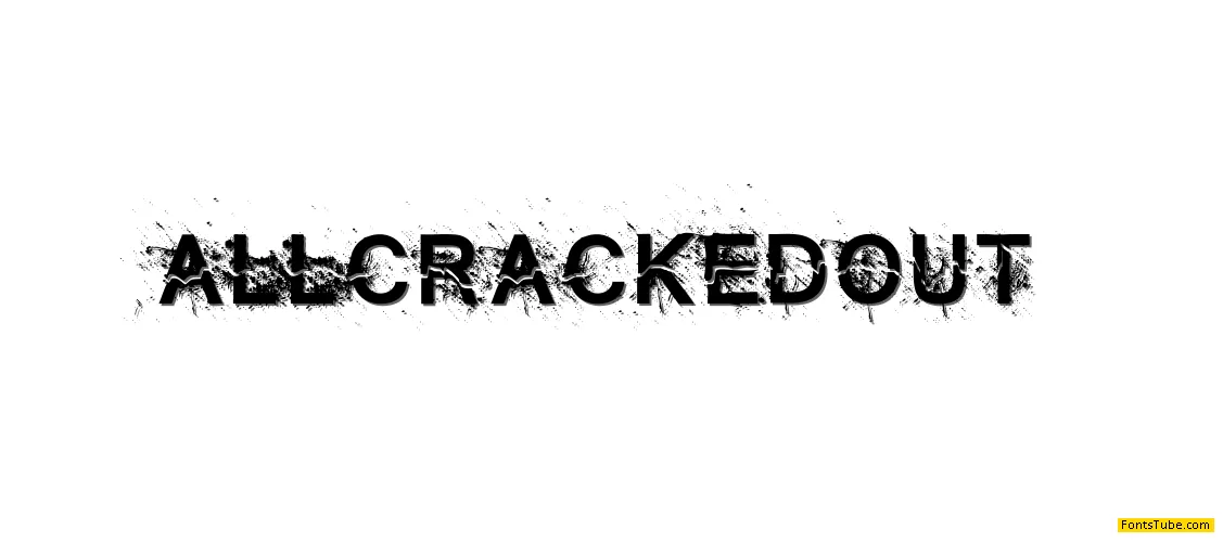 All Cracked Out Font