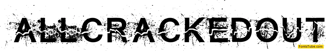 All Cracked Out Font