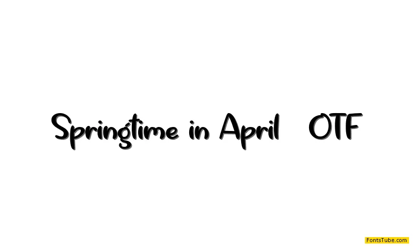 Springtime in April Font