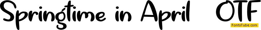 Springtime in April Font