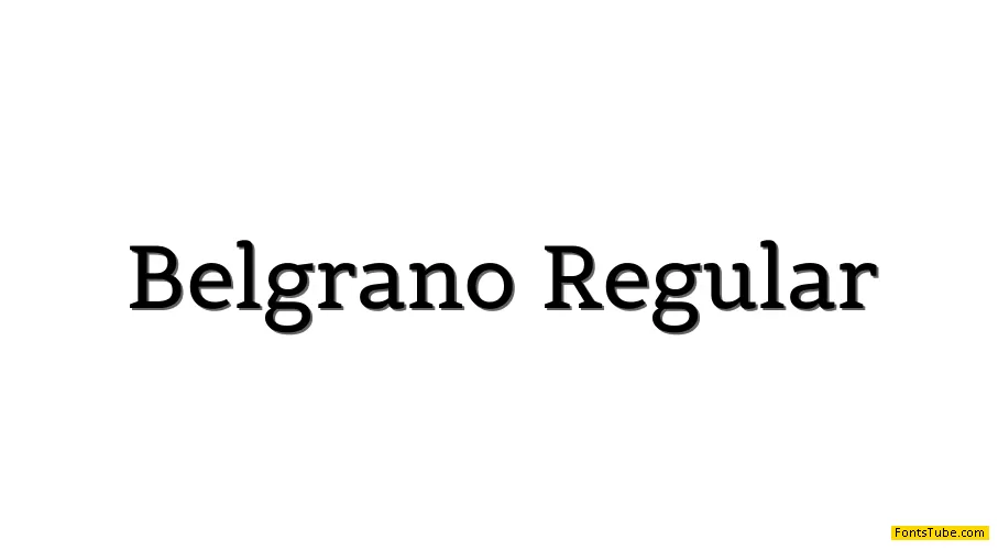 Belgrano Font