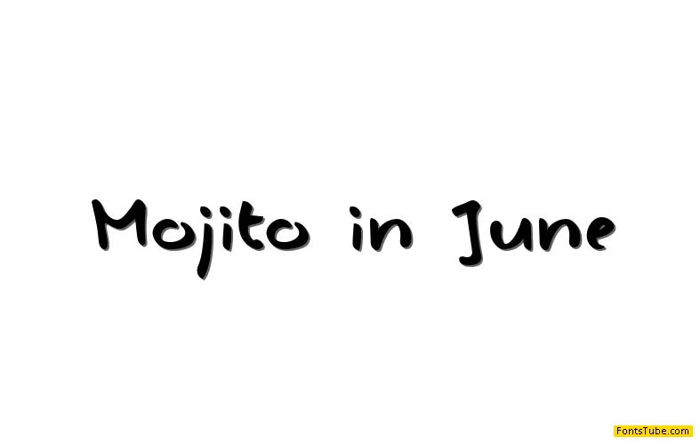 Mojito in June Font