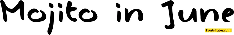Mojito in June Font