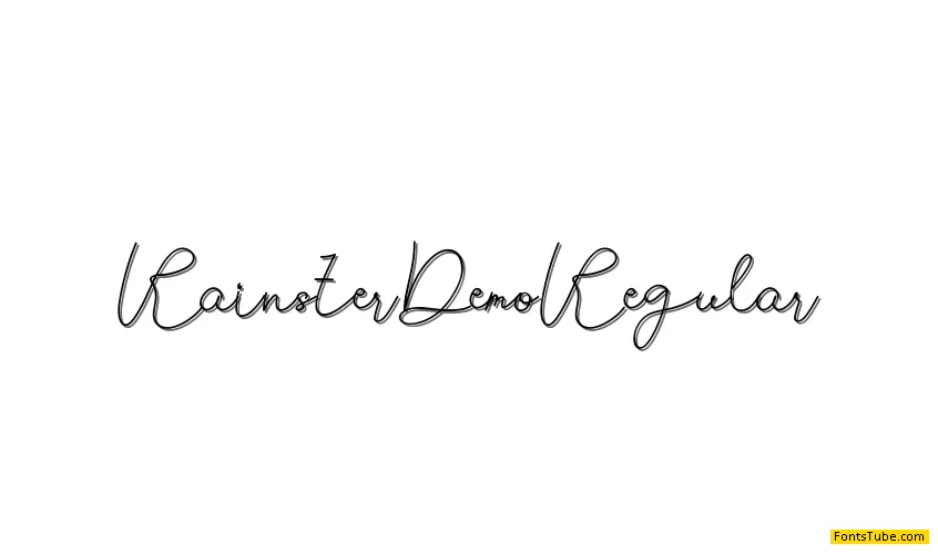 Rainster Demo Font