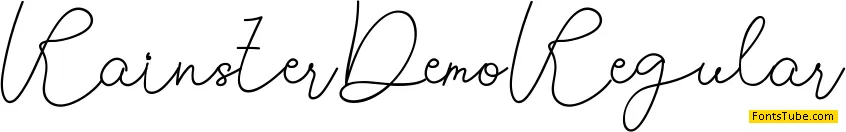 Rainster Demo Font
