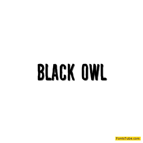 Black Owl Font