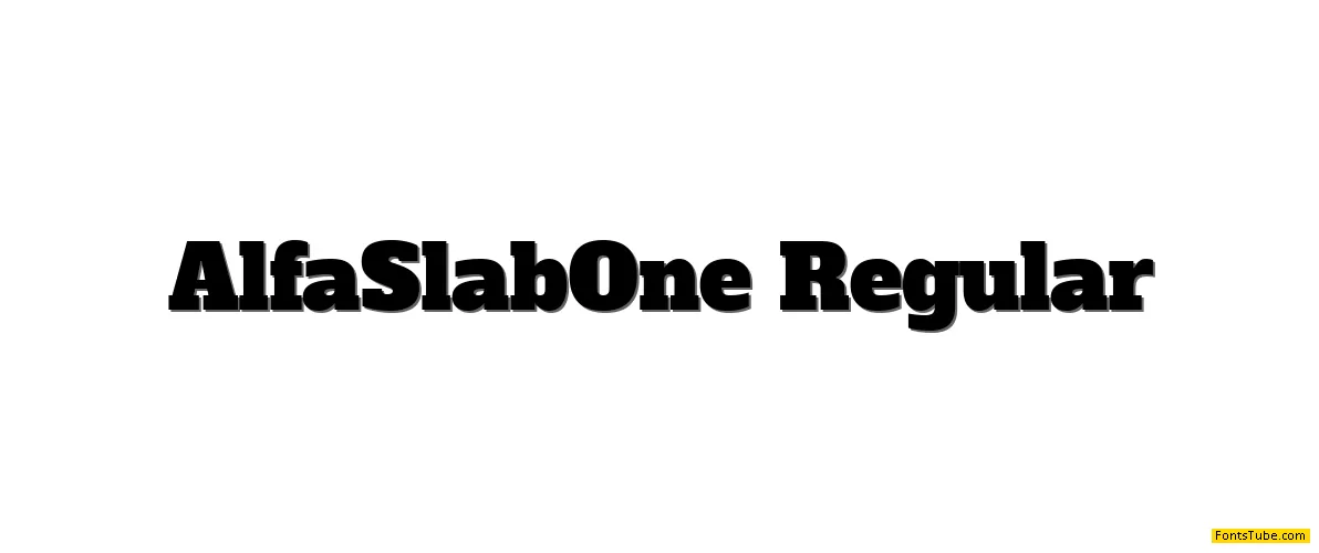 Alfa Slab One Font