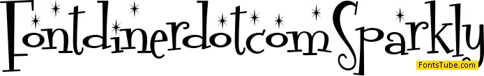 Fontdinerdotcom Sparkly Font