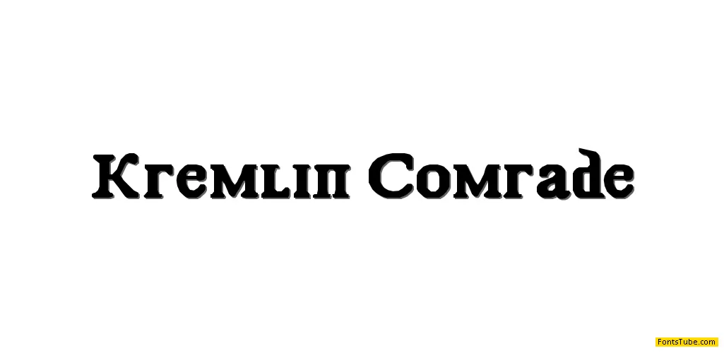 Kremlin Comrade Font