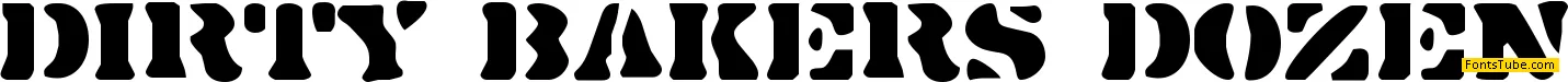 Dirty Baker's Dozen Font
