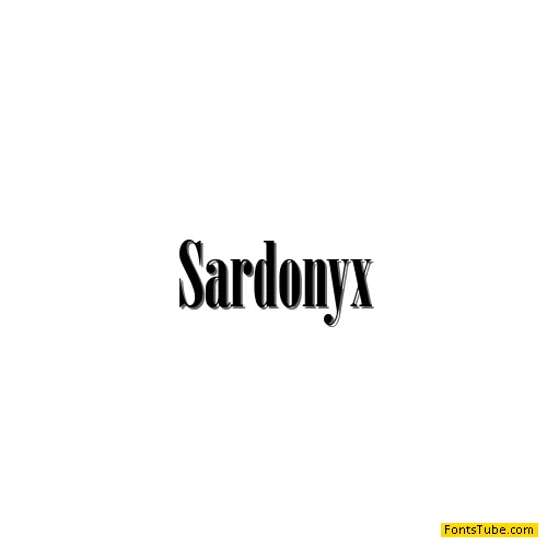 Sardonyx Font