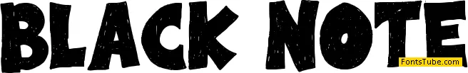 Black Note Font