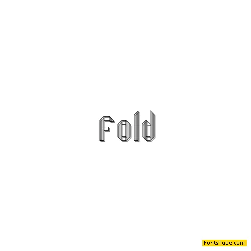 Fold Font