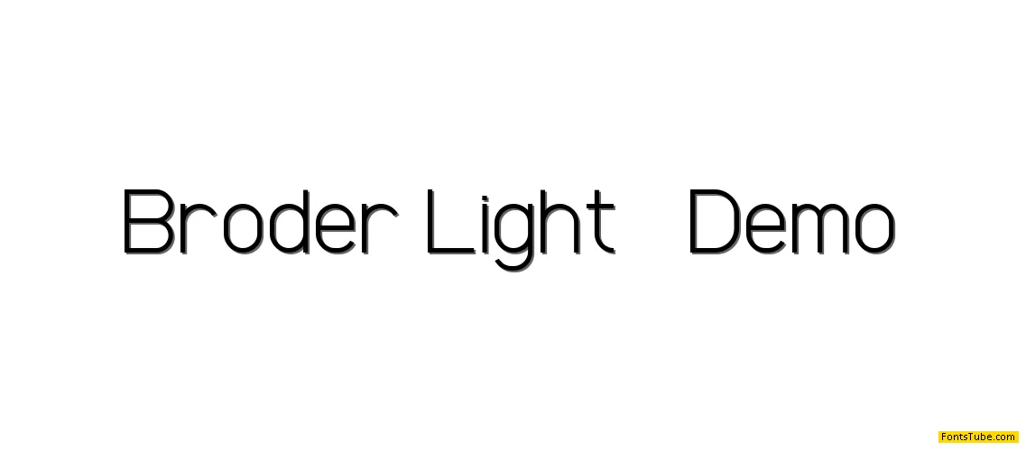 Broder Font Family