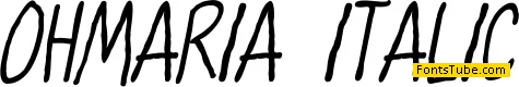 OhMaria Font Family