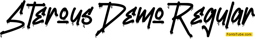 Sterous Demo Font