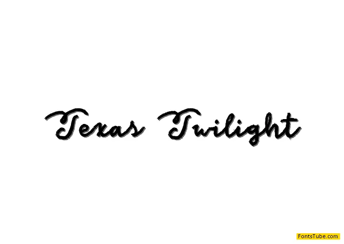 Texas Twilight Font