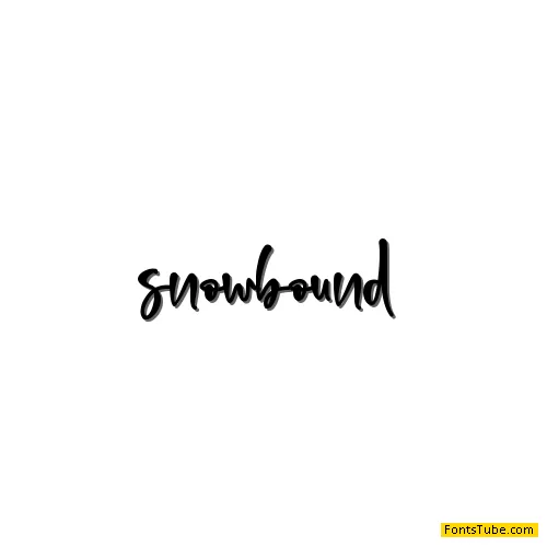 snowbound - Personal Use Font