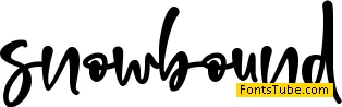 snowbound - Personal Use Font