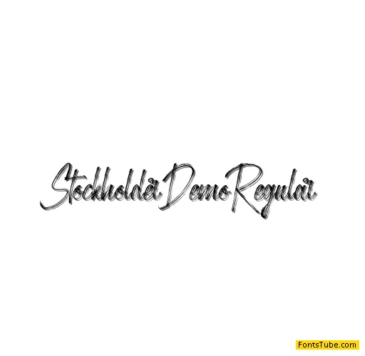 Stockholder Demo Font
