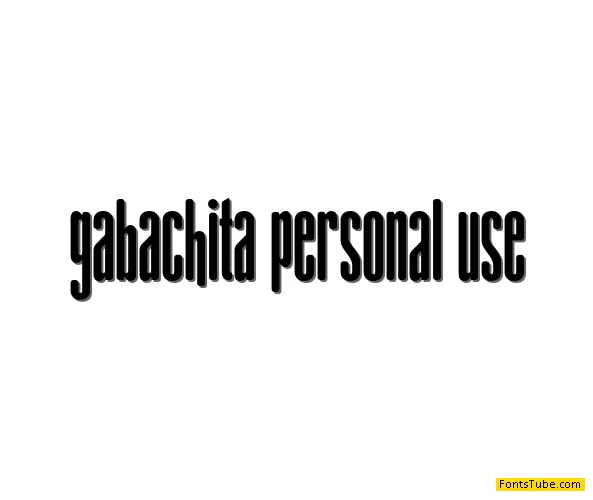 gAbAcHiTA FFP Font