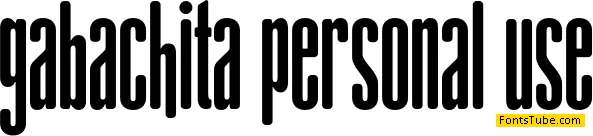 gAbAcHiTA FFP Font
