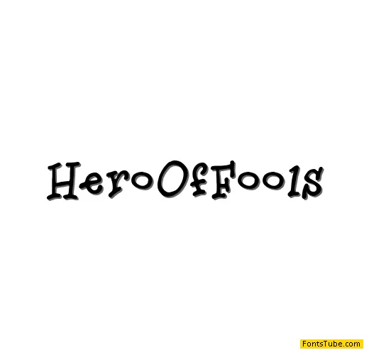 Hero Of Fools Font