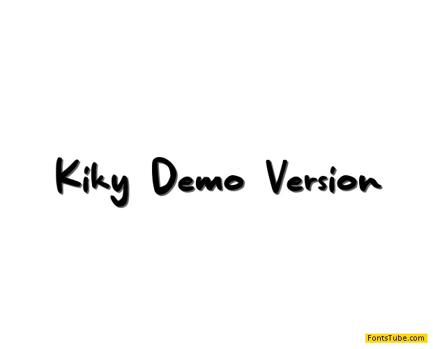 KikyÃ¶ Demo Version Font