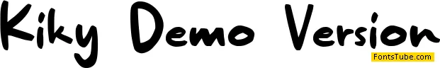 KikyÃ¶ Demo Version Font