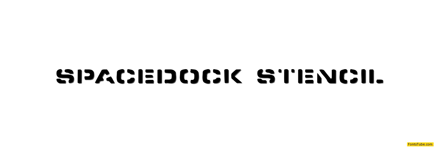 Spacedock Stencil Font