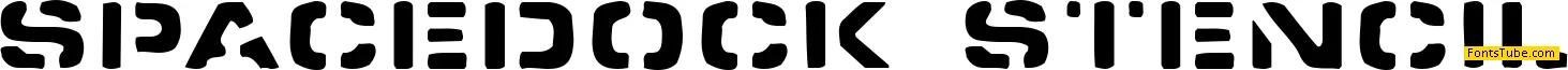 Spacedock Stencil Font