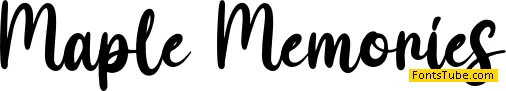 Maple Memories - Personal Use Font