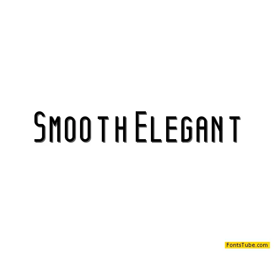 Smooth Elegant Font